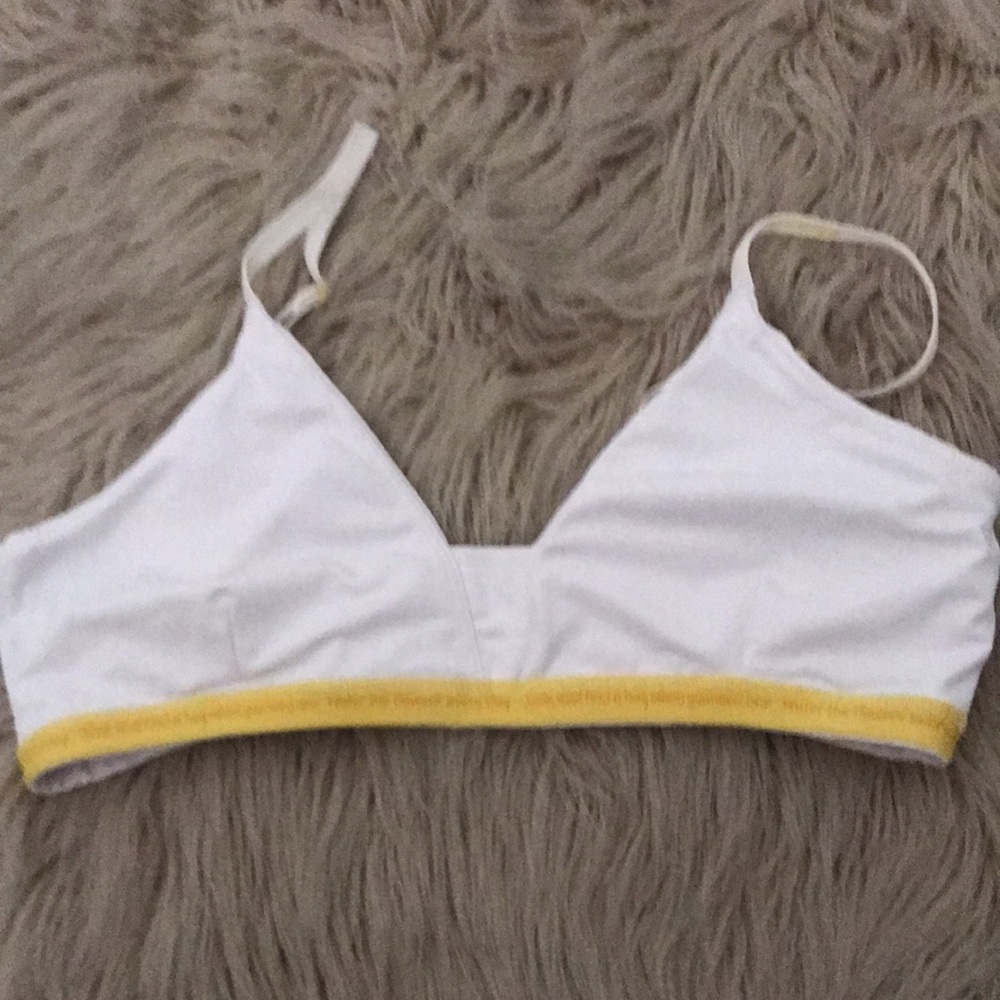 YELLOWBERRY White Women's Bralette | XL - Picture 11 of 13